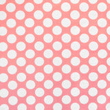 Lycra Imprime à Pois 2cm Fond Rose - Ribes y Casals