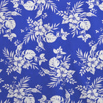 Lycra Estampada Orquídea Fondo Azul - Ribes y Casals