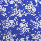 Lycra Estampada Orquídea Fondo Azul - Ribes y Casals