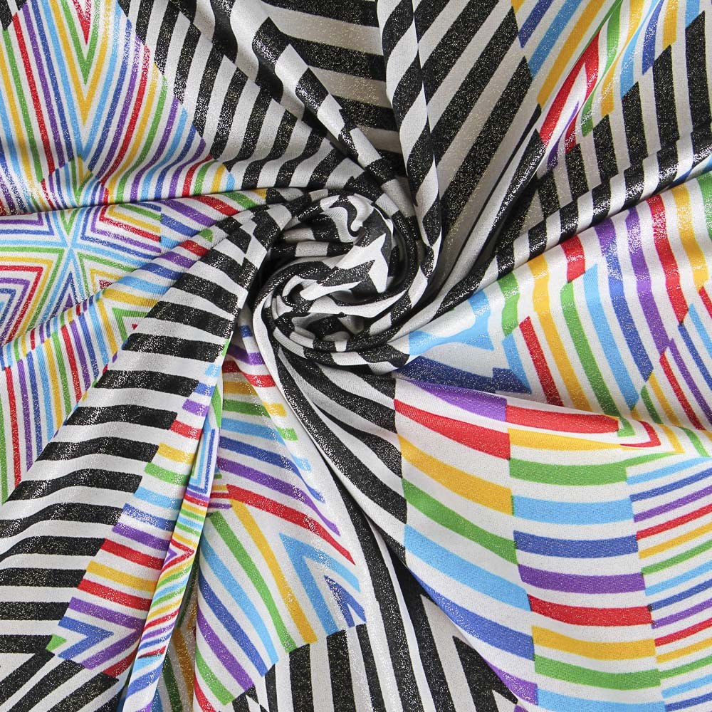 Lycra Imprimé Psychedelia Multicolore - Ribes y Casals