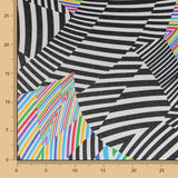 Lycra Imprimé Psychedelia Multicolore - Ribes y Casals