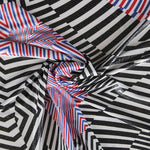 Lycra Imprimé Psychedelia Rouge - Ribes y Casals