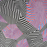 Lycra Imprimé Psychedelia Rouge - Ribes y Casals