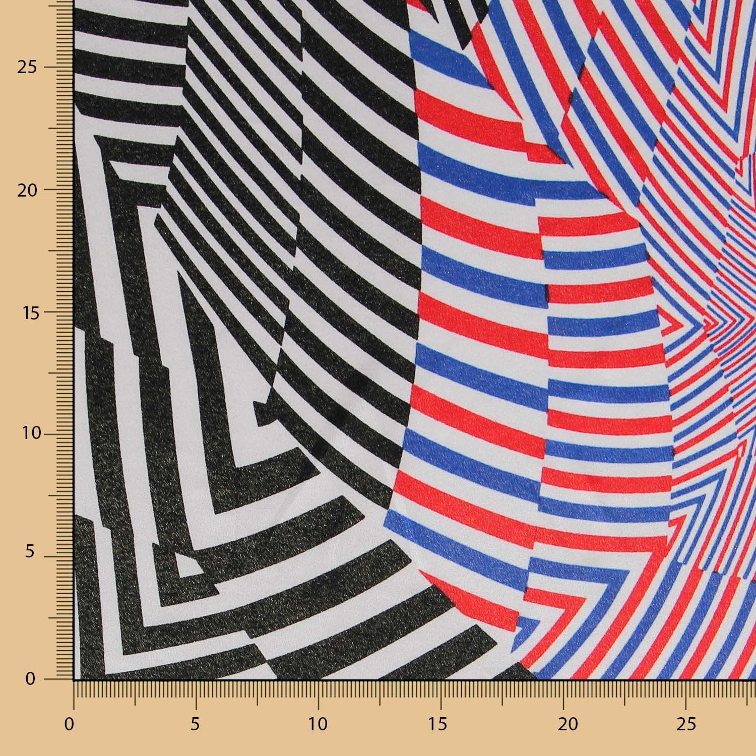 Lycra Imprimé Psychedelia Rouge - Ribes y Casals