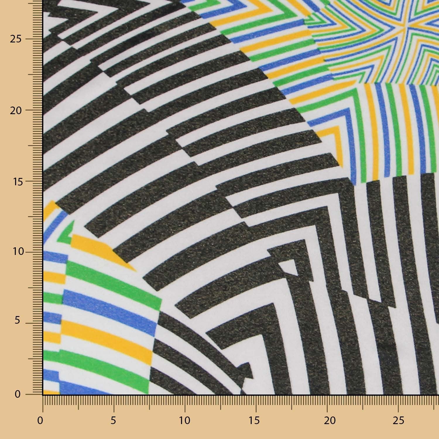 Lycra Imprimé Psychedelia Vert - Ribes y Casals