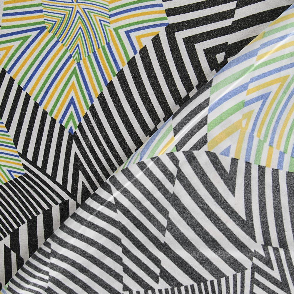 Lycra Imprimé Psychedelia Vert - Ribes y Casals