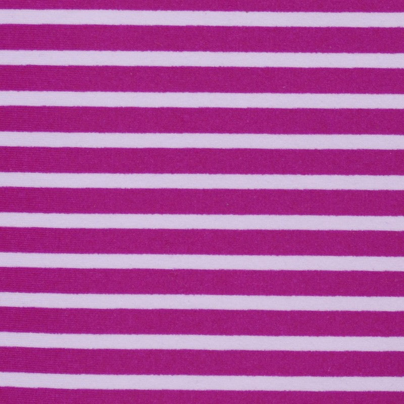 Lycra Imprimée Rayures Fuchsia - Ribes y Casals