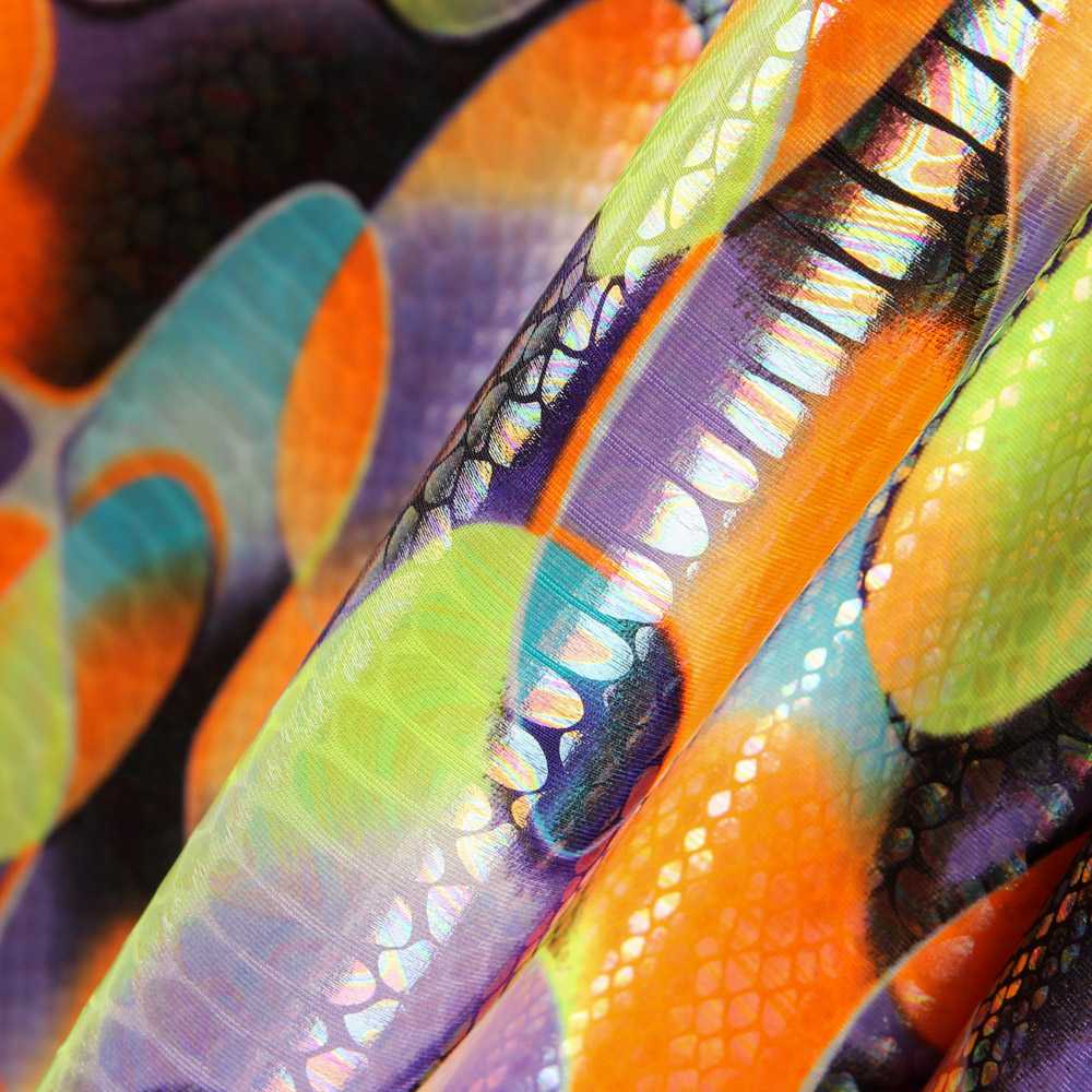 Lycra Fantasy Bubble Orange - Ribes y Casals