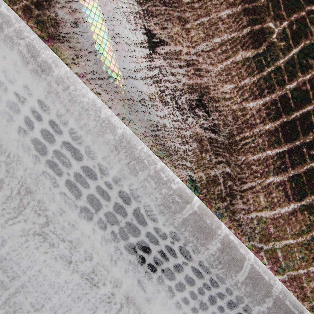 Lycra Fantasy Serpent Marron - Ribes y Casals