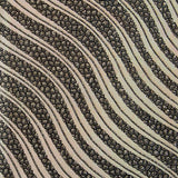 Lycra Floqué Vagues Or - Ribes y Casals