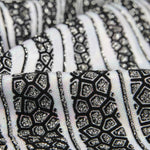 Lycra Floqué Vagues Argent - Ribes y Casals