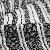 Lycra Floqué Vagues Argent - Ribes y Casals