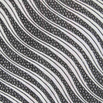 Lycra Floqué Vagues Argent - Ribes y Casals