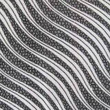 Lycra Floqué Vagues Argent - Ribes y Casals