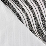 Lycra Floqué Vagues Argent - Ribes y Casals