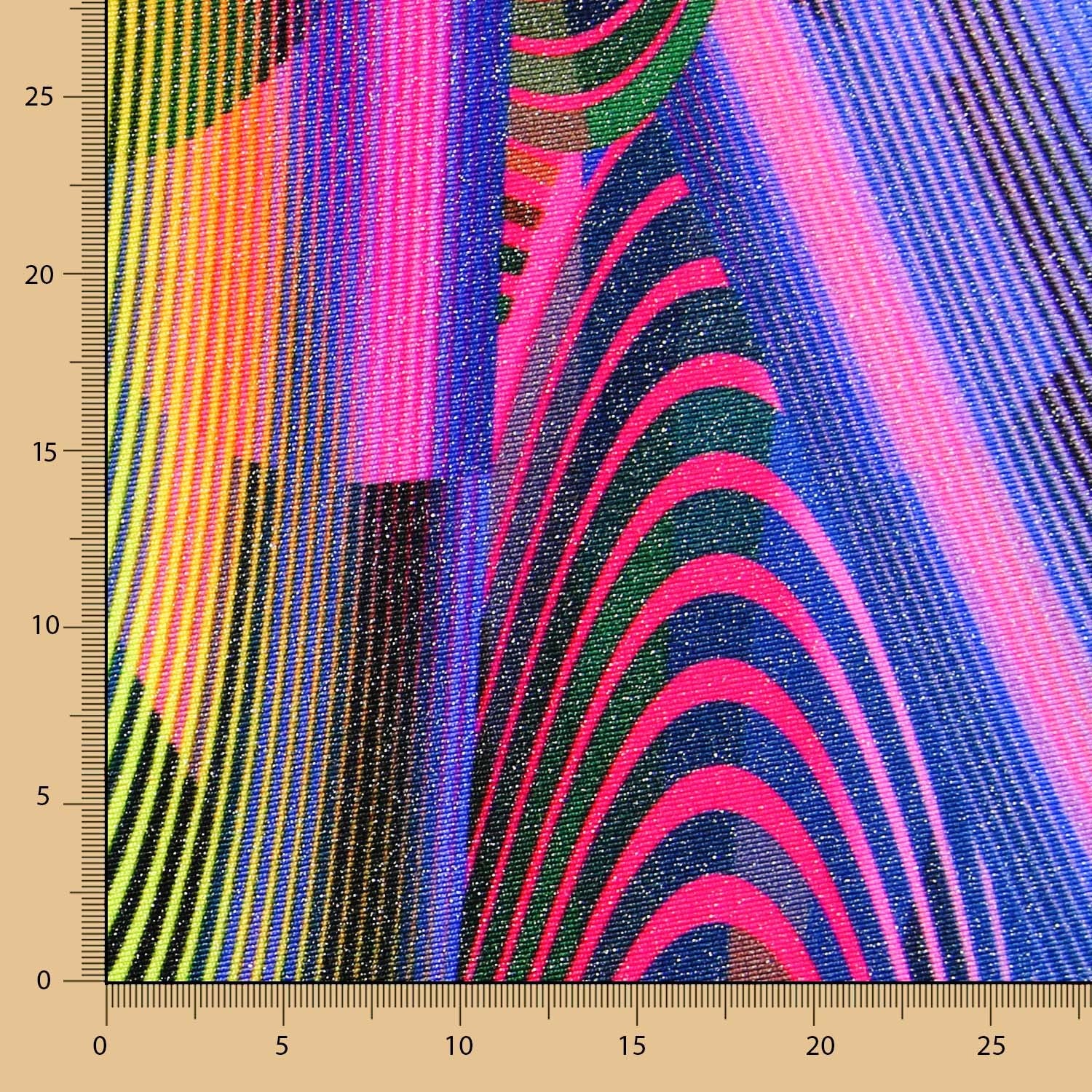 Lycra Galaxy Glitter Ondes - Ribes y Casals