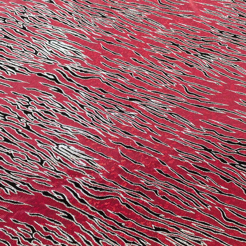 Lycra Hologramme Tigre Rouge - Ribes y Casals