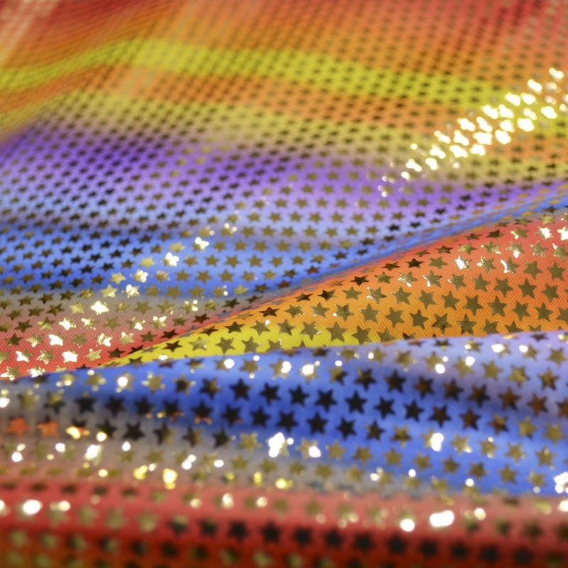 Lycra Holograph Étoiles Multicouleur - Ribes y Casals
