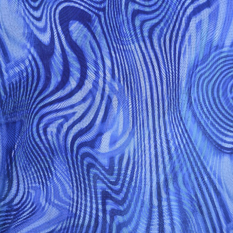 Lycra Holograph Ondas Azules - Ribes y Casals