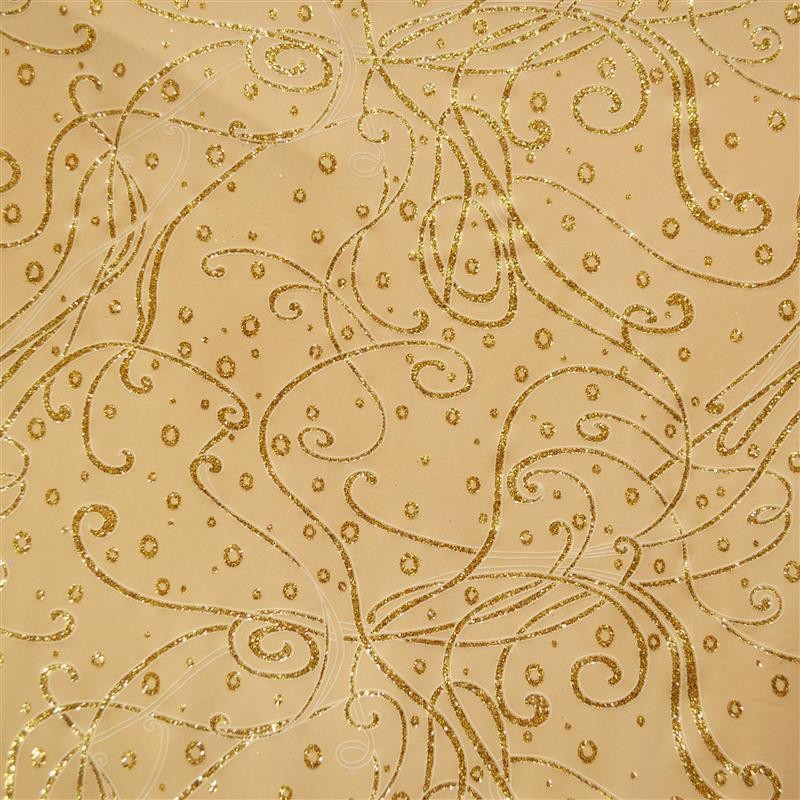 Lycra Laquare Glitter Beige - Ribes y Casals