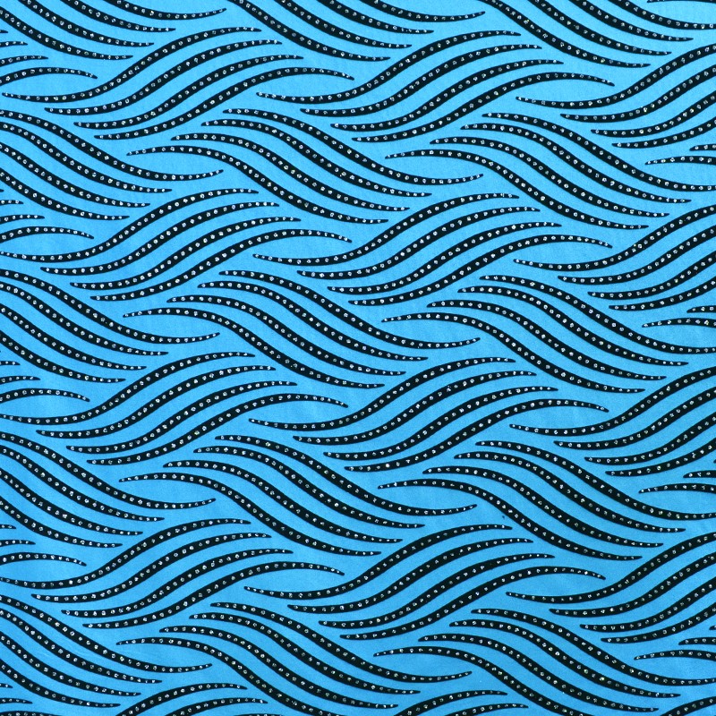 Lycra Vagues Brillantes Turquoise - Ribes y Casals