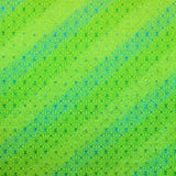 Lycra Paillettes Fleurs Vert Fluo - Ribes y Casals