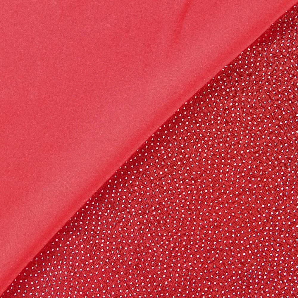 LYCRA ROUGE À POIS ARGENT - Ribes y Casals