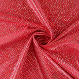Retal Lycra Roja Lunas Plateado 150x150 cm - Ribes y Casals
