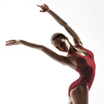 LYCRA ROUGE À POIS ARGENT - Ribes y Casals