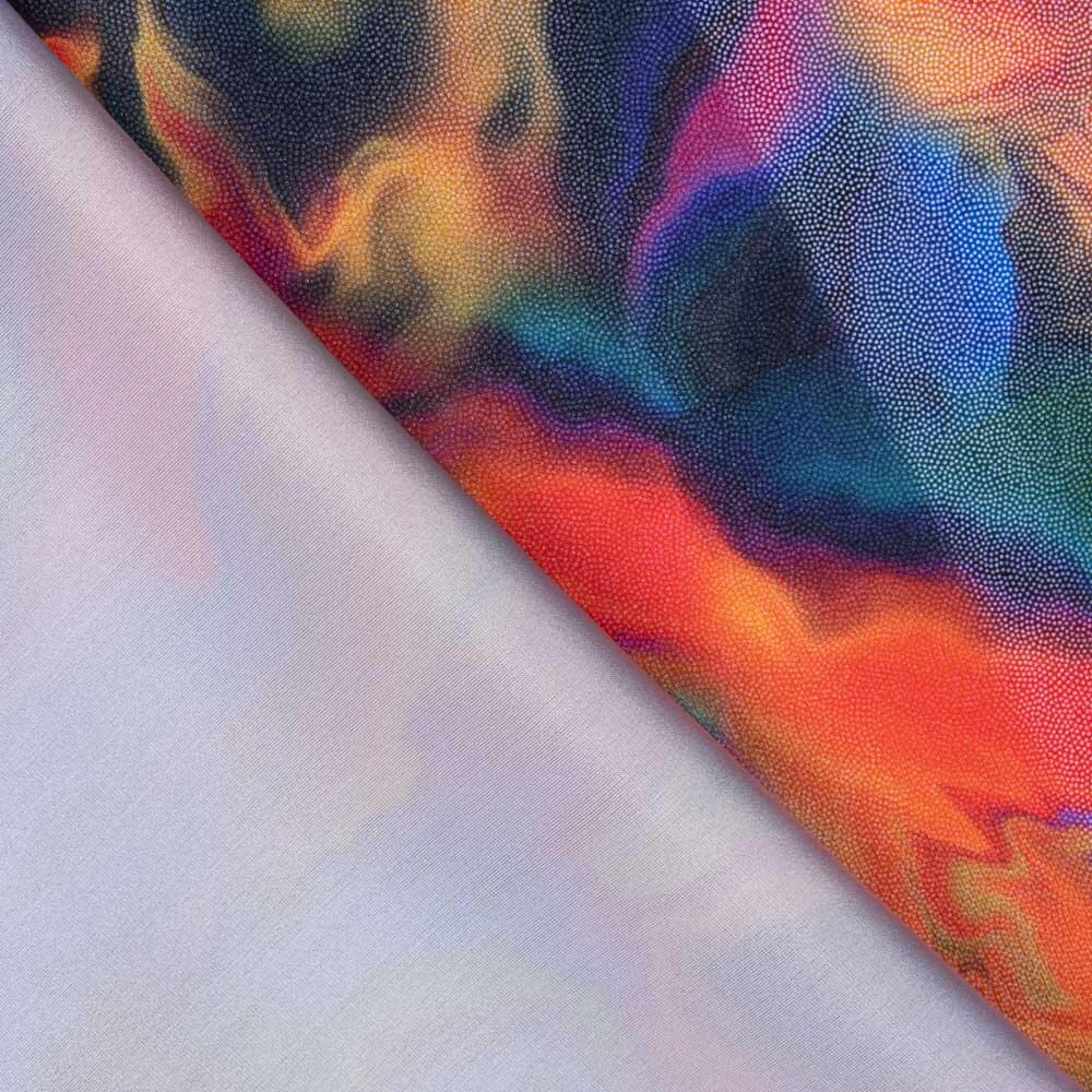 Lycra Foil Marbre Multicolore - Ribes y Casals