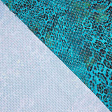 Lycra Lurex Turquoise Léopard - Ribes y Casals