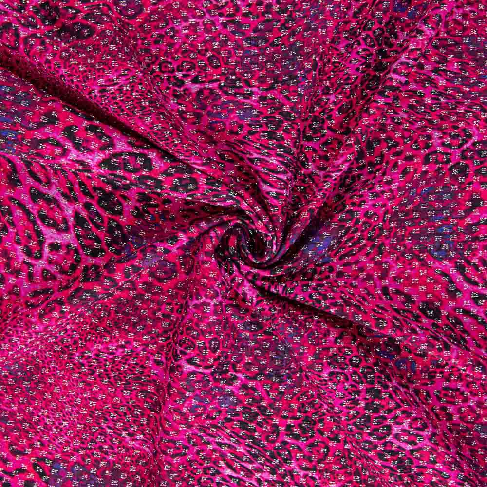 Lycra Lurex Fuchsia Léopard - Ribes y Casals
