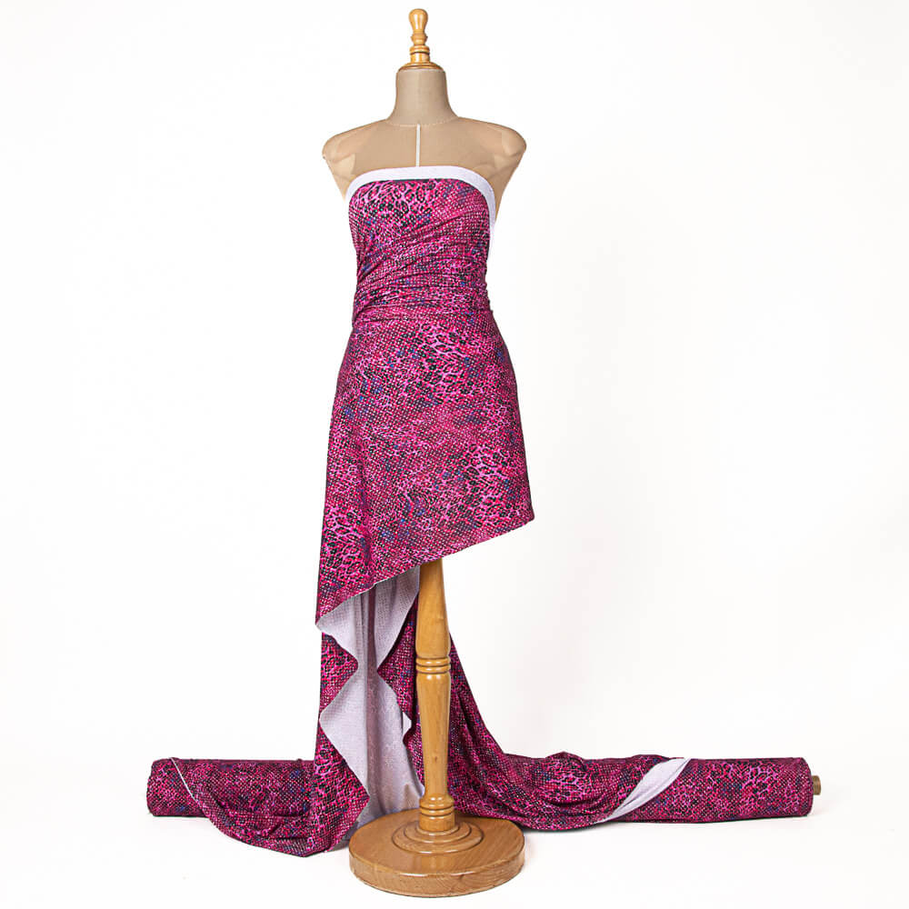 Lycra Lurex Fuchsia Léopard - Ribes y Casals