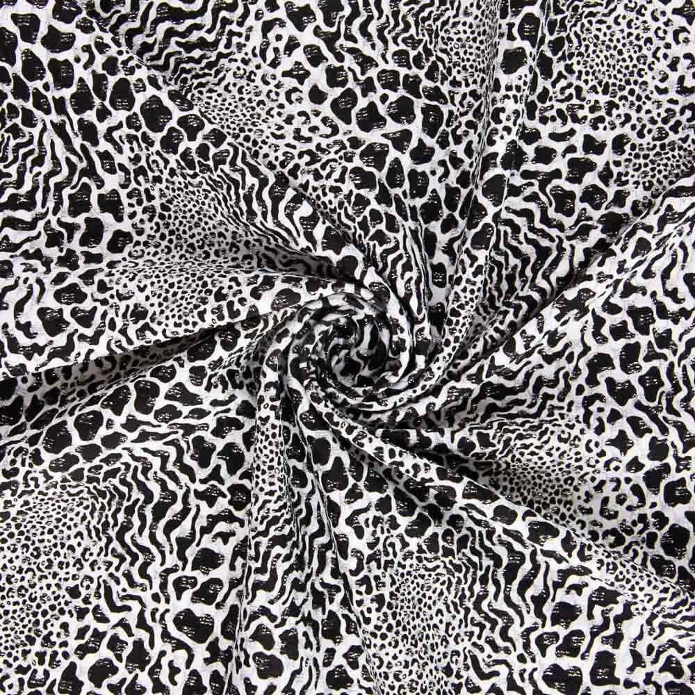 Lycra Lurex Léopard Blanc - Ribes y Casals