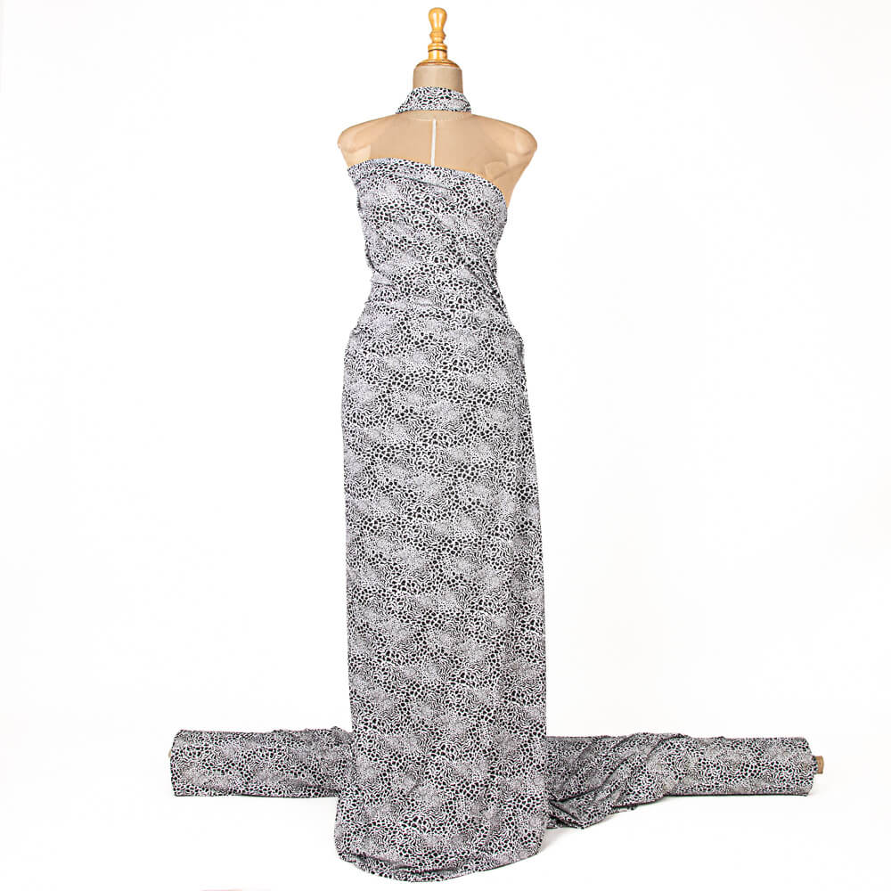 Lycra Lurex Léopard Blanc - Ribes y Casals