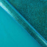 Turquoise Holographic Snake Lycra - Ribes y Casals