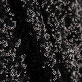 Tissu Lycra à paillettes noir sur tulle élastique - Ribes y Casals