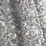 Tissu Lycra à paillettes argent sur tulle élastique - Ribes y Casals