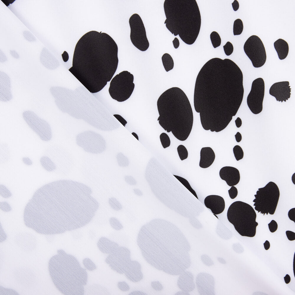 Lycra Imprime Dalmatien Fond Blanc - Ribes y Casals