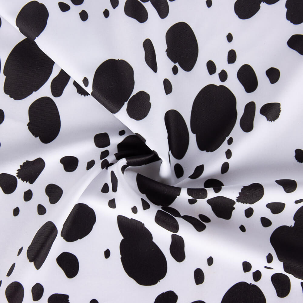 Lycra Imprime Dalmatien Fond Blanc - Ribes y Casals