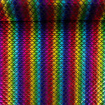 Tissu extensible imprimé métallisé – Aqua multicolore - Ribes y Casals