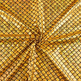 Tissu extensible imprimé métallisé – Aqua Gold - Ribes y Casals