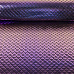 Tissu extensible imprimé métallisé – Aqua lilas - Ribes y Casals