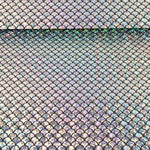 Tissu extensible imprimé métallisé – Aqua Silver - Ribes y Casals