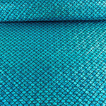 Tissu extensible imprimé métallisé – Aqua Blue - Ribes y Casals
