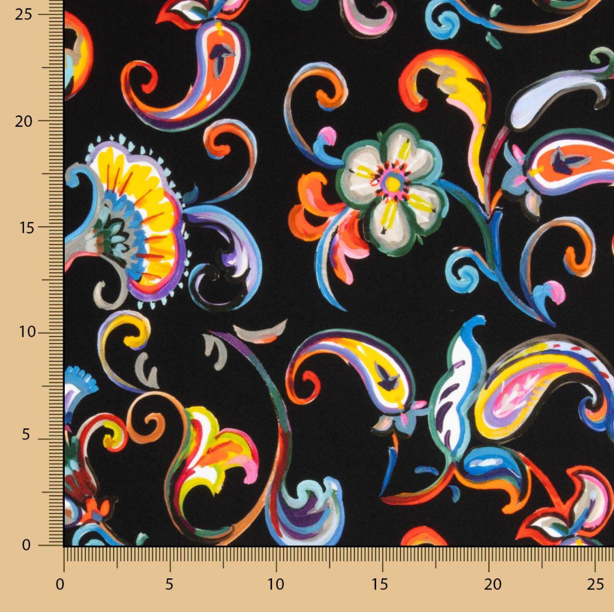 Tricoté Spandex Fleurs Multicolore - Ribes y Casals