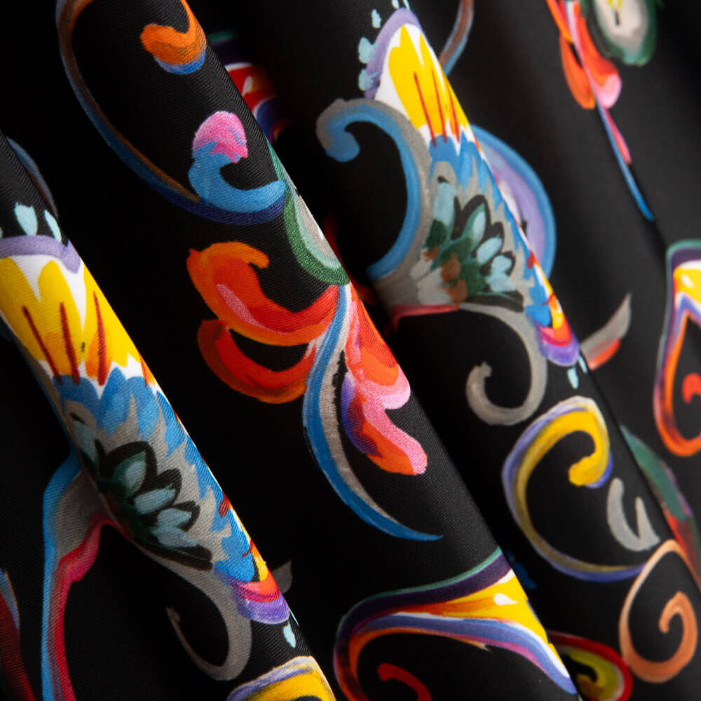 Tricoté Spandex Fleurs Multicolore - Ribes y Casals