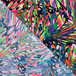 Lycra imprimé à rayures multicolores - Ribes y Casals