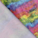 Velours Lycra Feuille Dégradé Multicolore - Ribes y Casals