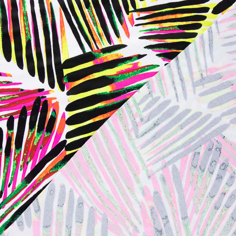 Lycra Imprimé Rayé Rose-Noir - Ribes y Casals